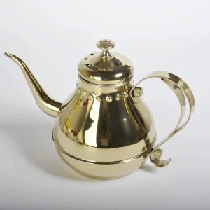 Théière marocaine dorée​