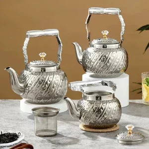 Vintage metal teapot