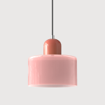 Lustre nordique moderne en verre, suspension fine et élégante pour chambre
