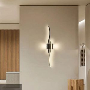 Applique murale LED nordique, éclairage intérieur moderne pour salle de bain ou couloir
