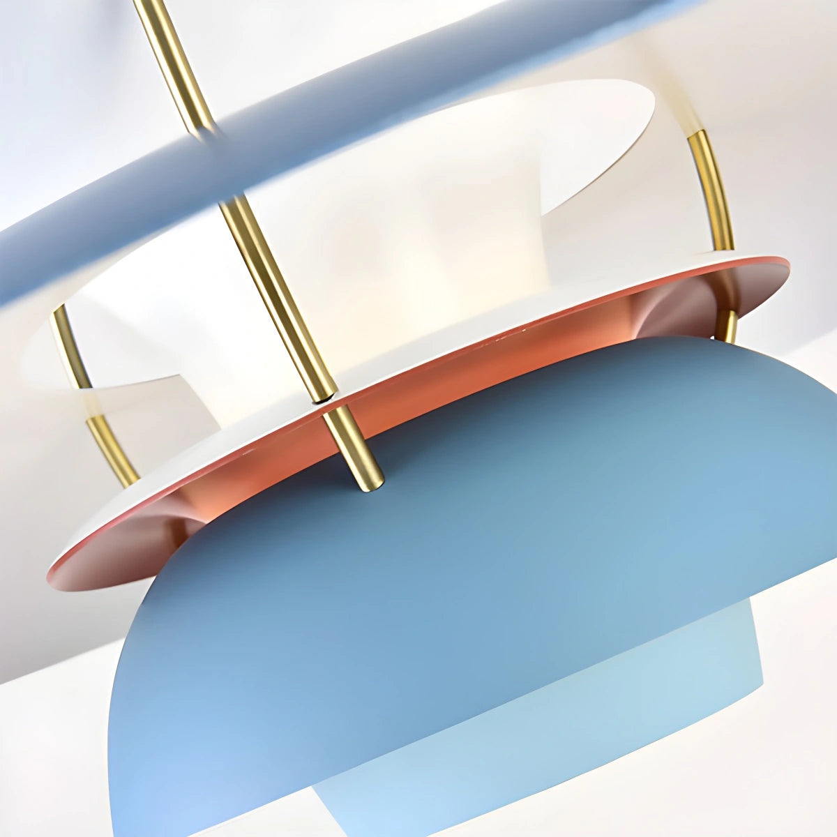 Lustre LED nordique créatif lampe suspendue multicouche – Image 7