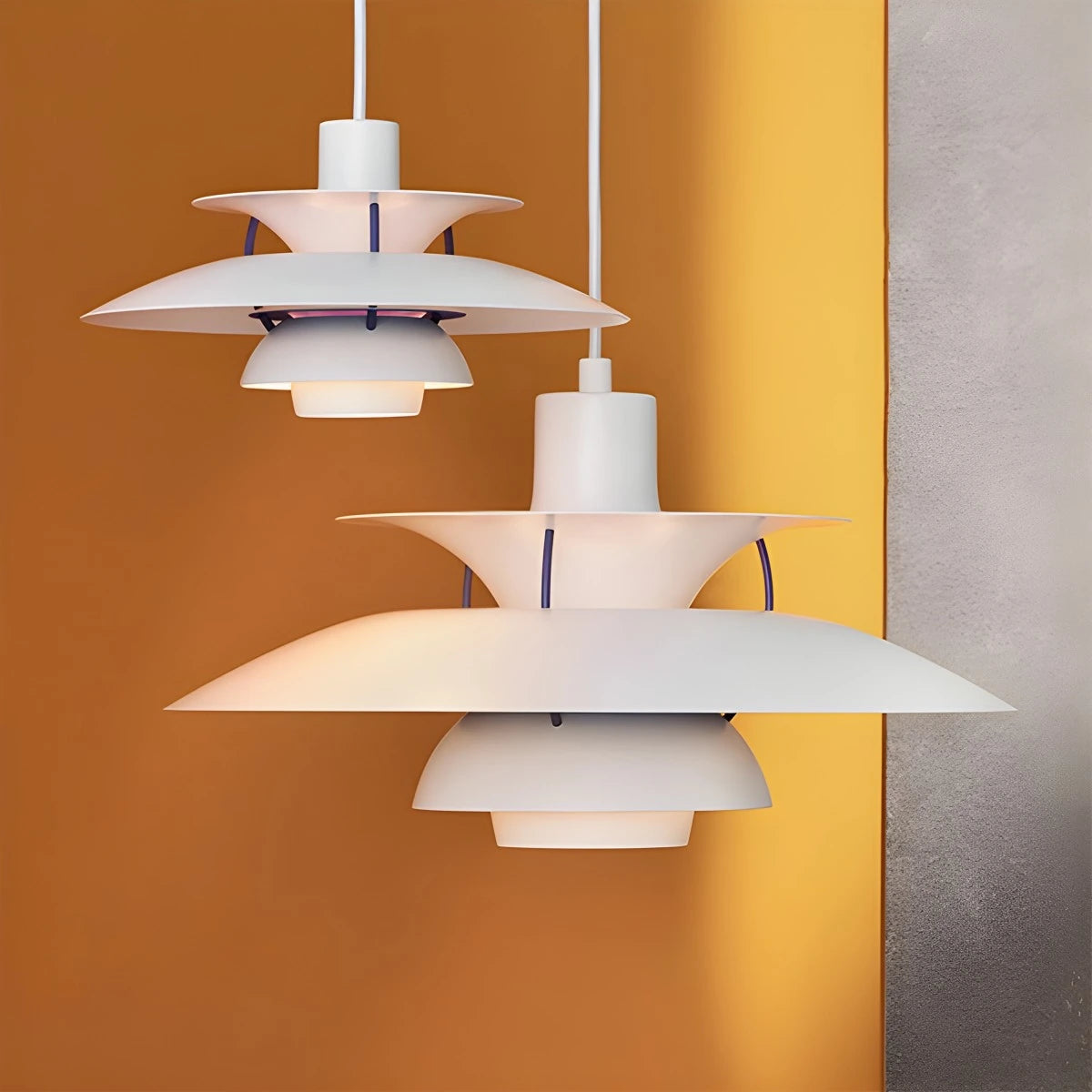 Lustre LED nordique créatif lampe suspendue multicouche – Image 13