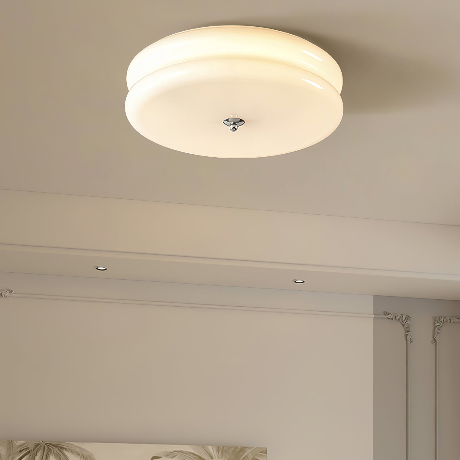 Plafonnier rond en verre de haute qualité, lumière dirigée pour intérieur – Image 17