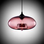Lampe suspendue en verre design nordique, luminaire moderne d’intérieur