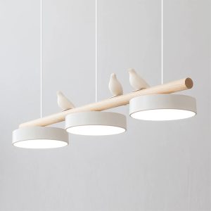 Plafonnier LED en forme d’oiseau, design nordique moderne