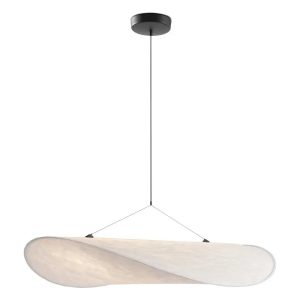 Lustre LED Vertigo moderne, abat-jour en tissu style nordique