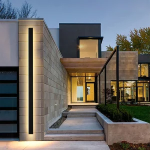 Applique murale LED extérieure moderne, étanche IP65 pour villa ou jardin