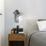 Applique murale LED moderne rotative avec interrupteur et luminosité réglable
