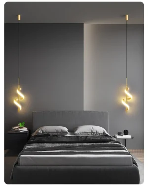Lustre suspendu LED moderne, lampe de plafond pour salon, cuisine ou salle à manger
