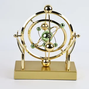 Pendule orbitale à mouvement perpétuel, sculpture cinétique décorative de bureau