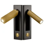 Applique murale LED rotative en aluminium