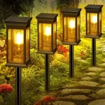 Lampes solaires de jardin, éclairage extérieur à énergie solaire