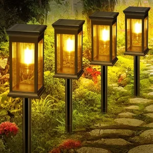 Lampes solaires de jardin, éclairage extérieur à énergie solaire
