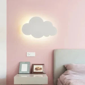 Applique murale LED nuage, design cartoon pour chambre d’enfant