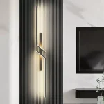 Applique murale LED moderne minimaliste noire