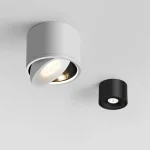 Plafonnier LED rotatif monté en surface, éclairage moderne intérieur