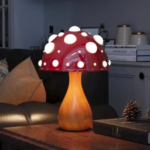 Lampe Champignon Amanita – LED Tricolore USB Chaude