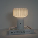 Lampe de Table LED Cylindrique – Rechargeable et Tactile