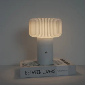 Lampe de Table LED Cylindrique – Rechargeable et Tactile