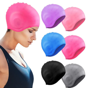Bonnet de Bain Silicone – Imperméable pour Hommes et Femmes