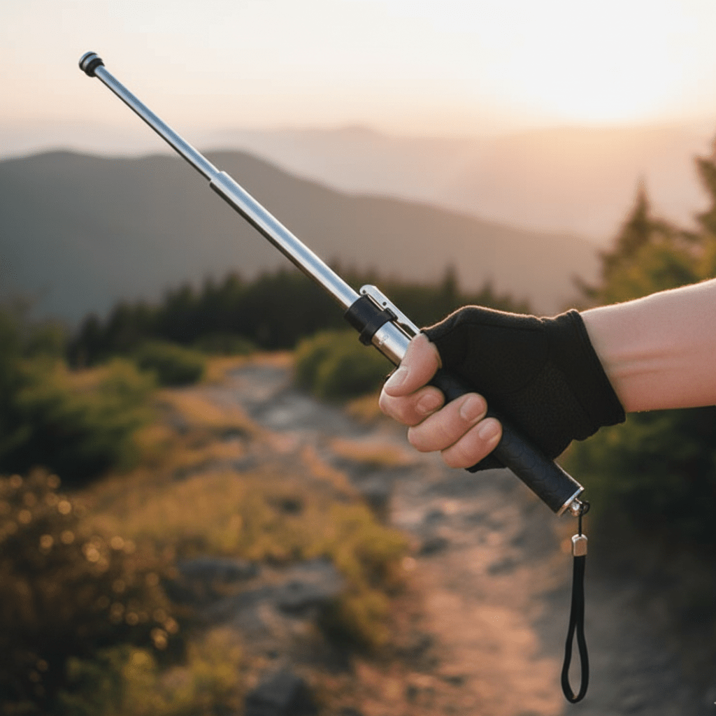TrekGuard | Reliable Automatic Self-Defense Walking Stick for Outdoor Safety 0