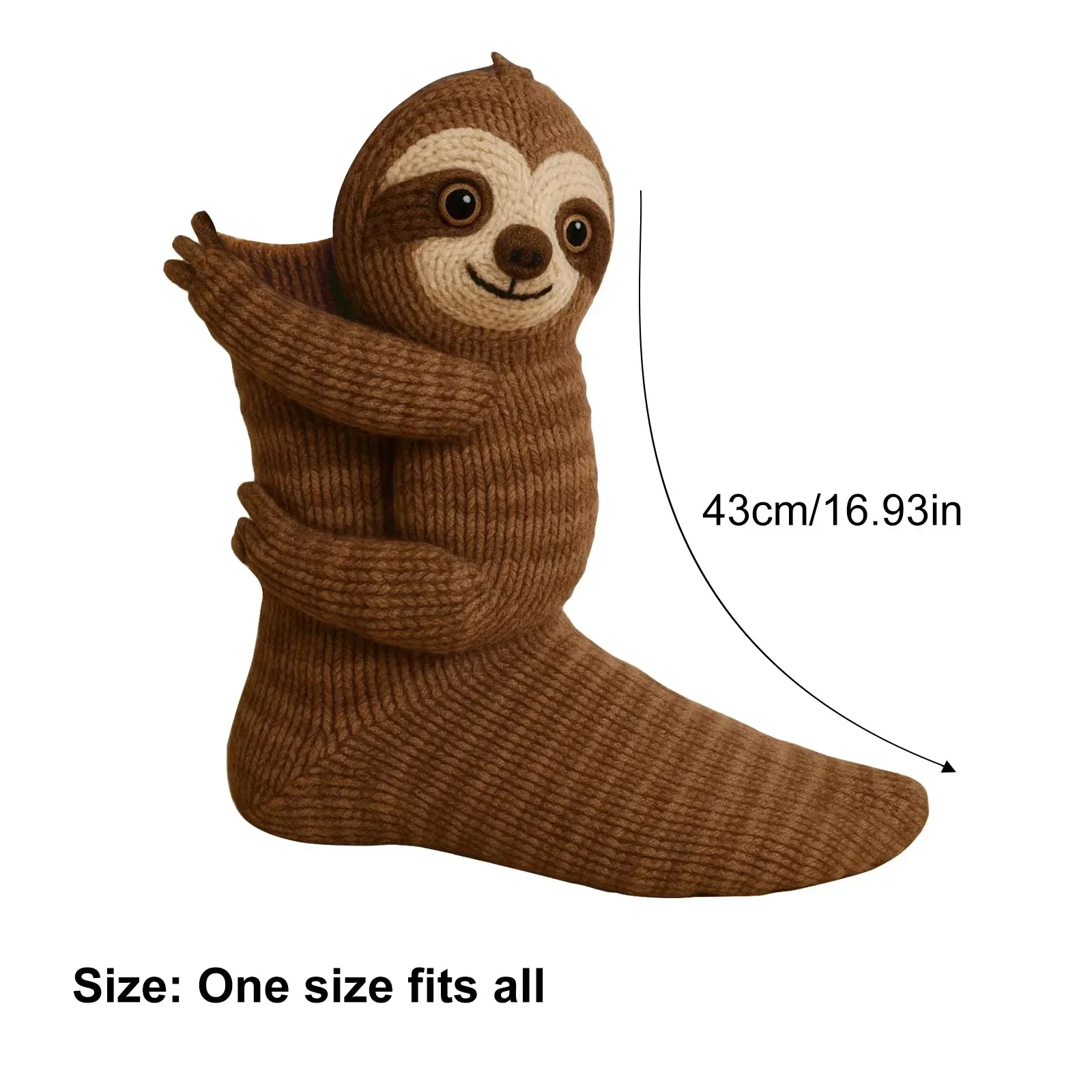 Chaussettes de Sol Animales 3D – Tricotées à la Main, Chaudes et Mignonnes – Image 5