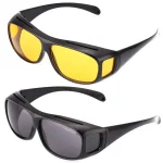Lunettes de Vision Nocturne – Conduite de Nuit, Protection UV, Unisexe