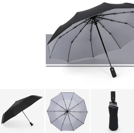 Parapluie Anti-Vent Renforcé – Automatique, Double Couche, Pliable – Image 3