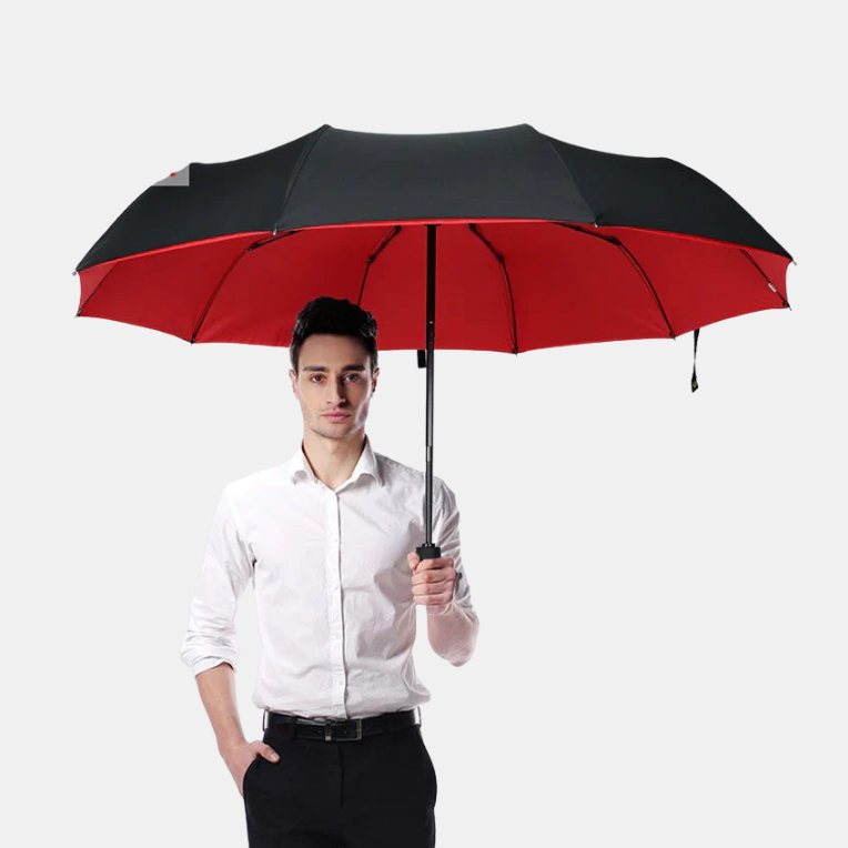 Parapluie Anti-Vent Renforcé – Automatique, Double Couche, Pliable