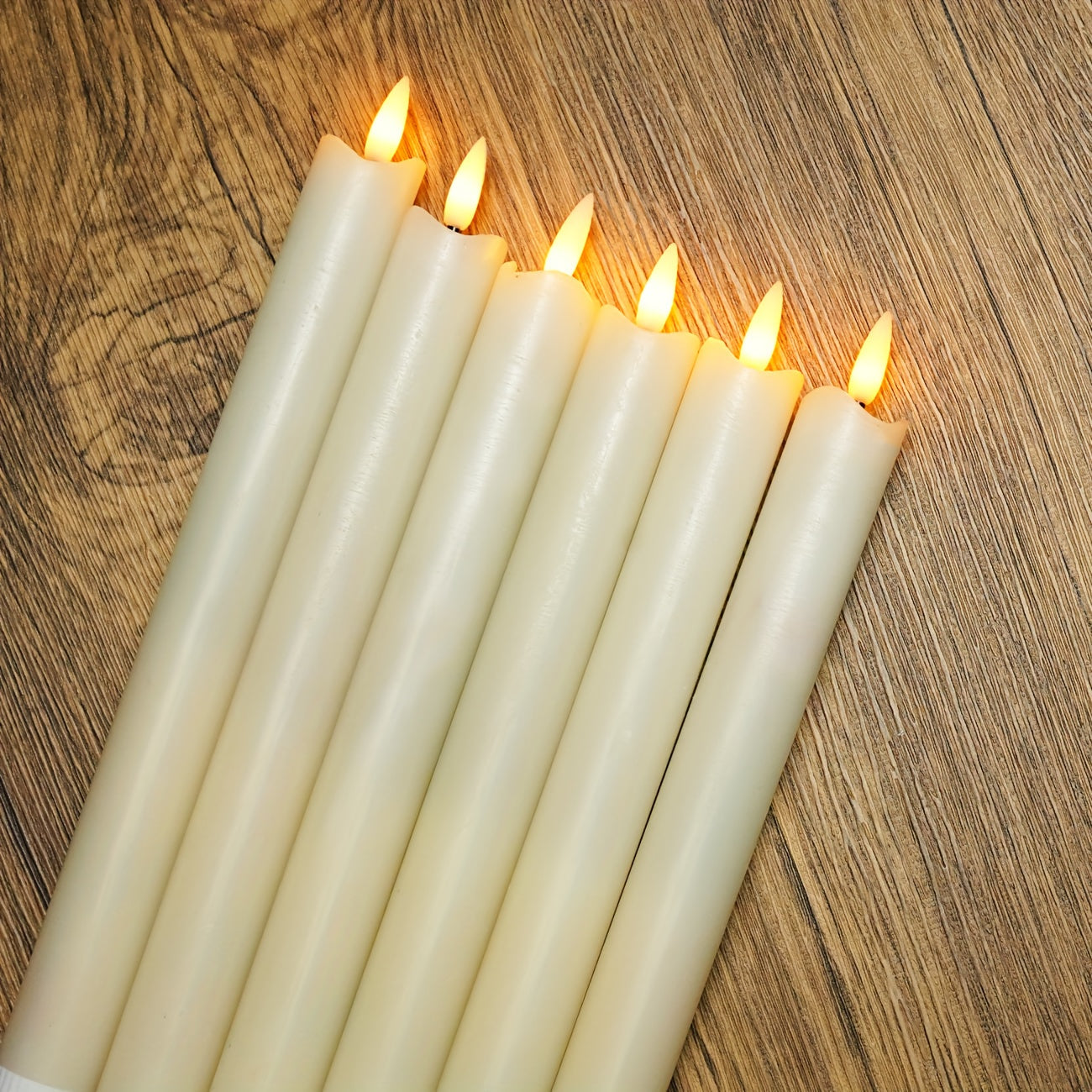 Bougies LED Ivoire à Flamme Vacillante avec Télécommande – Image 4
