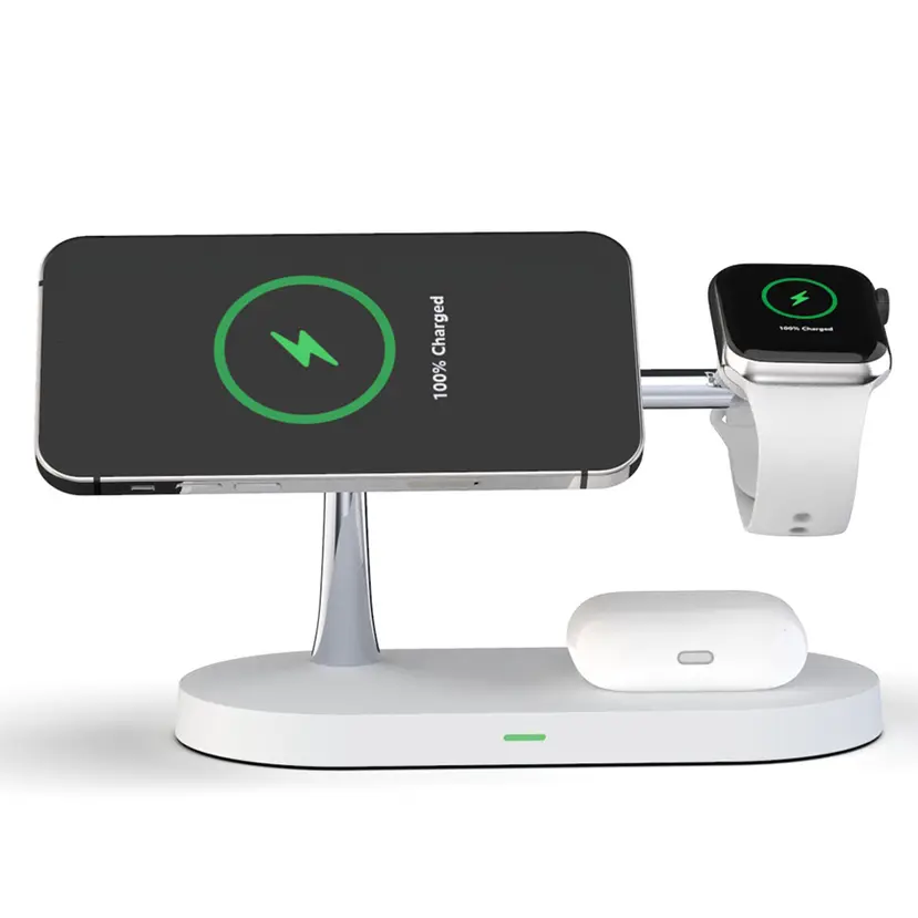 Chargeur Sans Fil 3-en-1 pour Téléphone Montre Écouteurs – Image 4