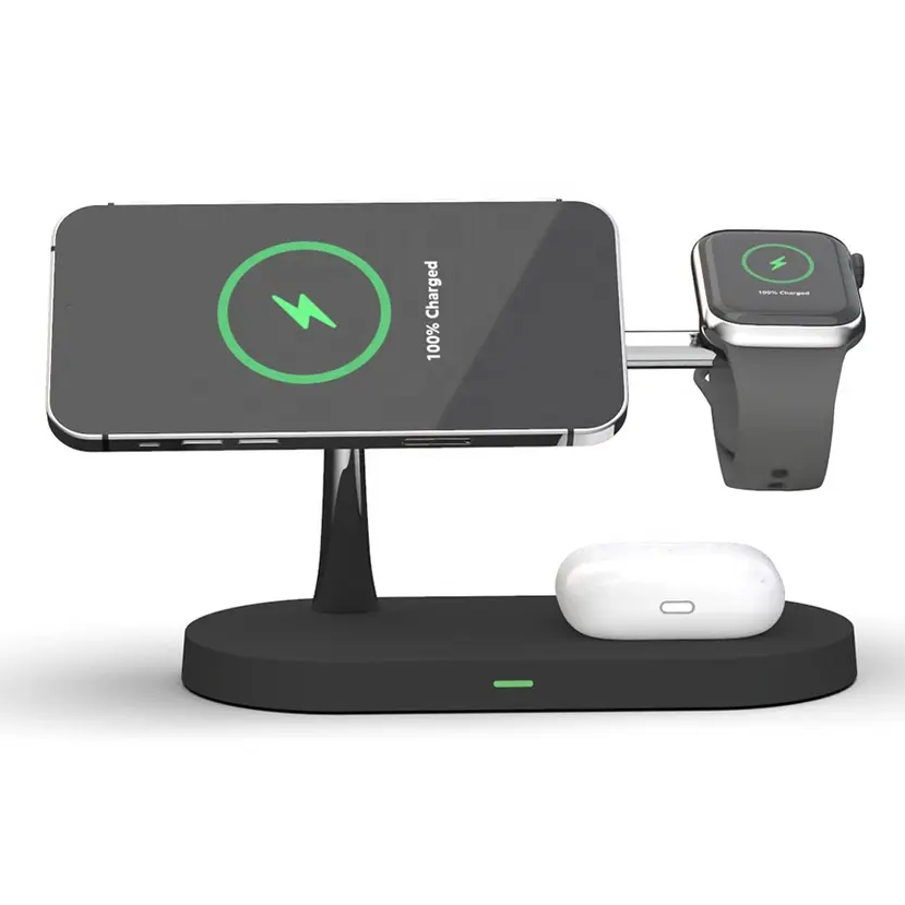 Chargeur Sans Fil 3-en-1 pour Téléphone Montre Écouteurs – Image 5