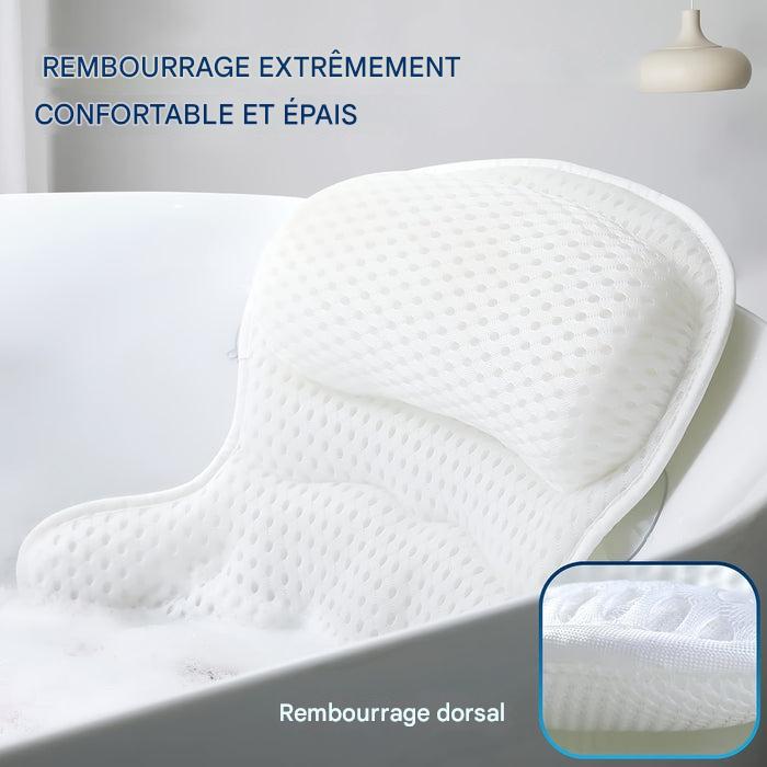 Coussin de Bain Ergonomique en Maille Soutien Nuque et Dos – Image 8