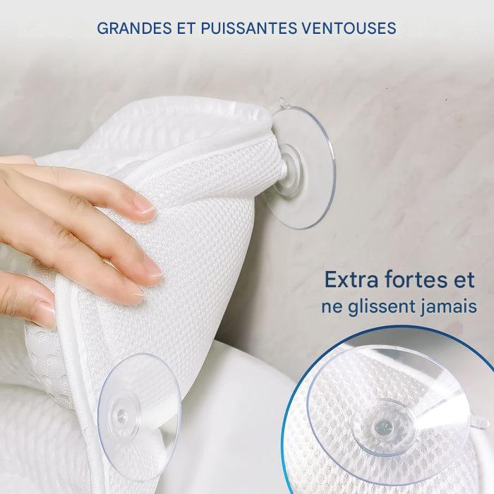 Coussin de Bain Ergonomique en Maille Soutien Nuque et Dos – Image 7