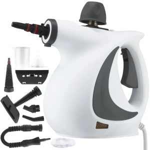 Nettoyeur Vapeur Portatif 7-en-1 1050W Chauffage Rapide