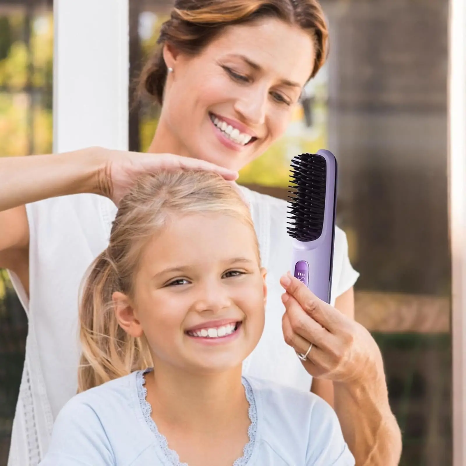 Brosse Lissante Portable Sans Fil avec Écran LCD – Image 5