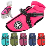 Manteau Chien Imperméable Chaud avec Harnais Intégré