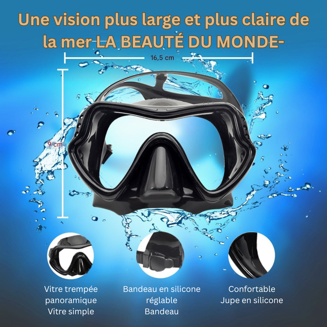 Masque de Plongée Luxe avec Tuba Anti-Buée – Image 9