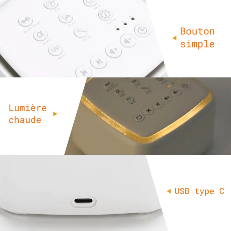 Appareil Bruit Blanc Anti-Stress Sommeil Apaisant – Image 4