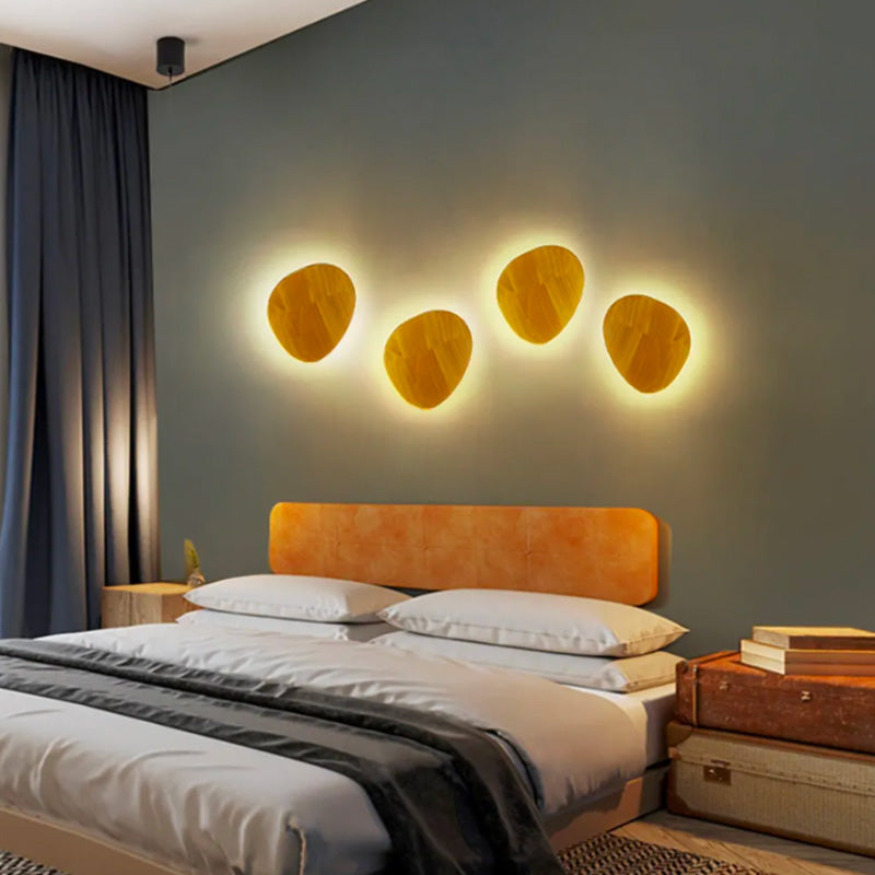 Applique Murale Bois Naturel Éclairage LED Contemporain – Image 4