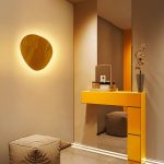 Applique Murale Bois Naturel Éclairage LED Contemporain