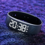 Bracelet Réveil Vibrant Étanche avec Podomètre LED