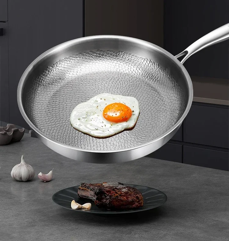 Poêle Antiadhésive Titane Inox 22-30 cm