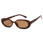 Lunettes de Soleil Rétro Verre Clair Style Vintage Chic