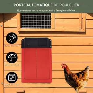 Porte Automatique Poulailler Capteur Lumière Étanche