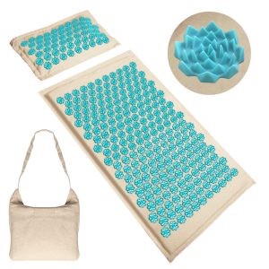 Tapis Lotus Acupression Massage Relaxant Dos Cou Pieds Bien Être