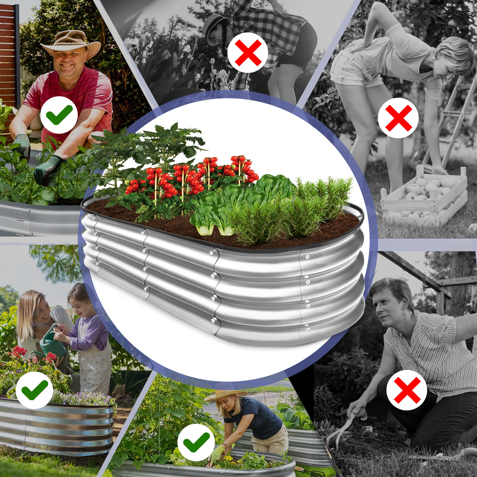 Carré potager surélevé acier galvanisé robuste – Image 5