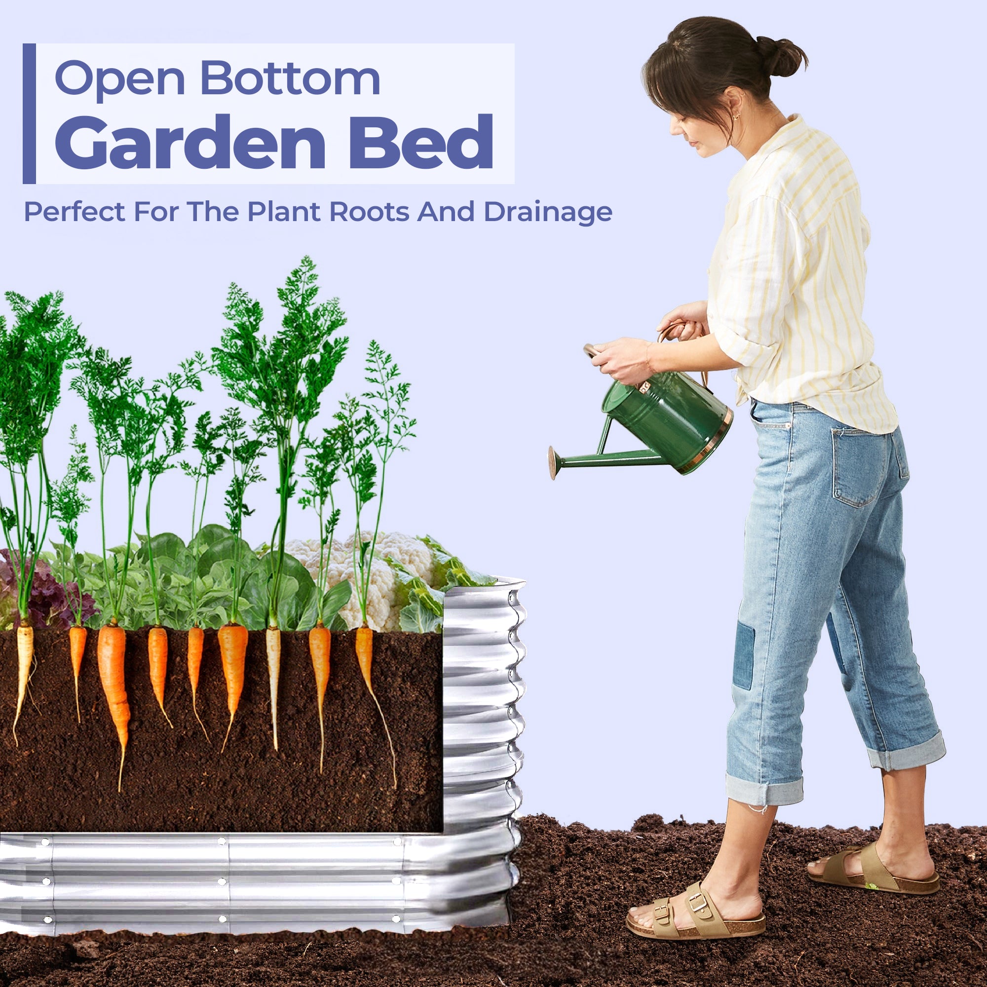 Carré potager surélevé acier galvanisé robuste – Image 10