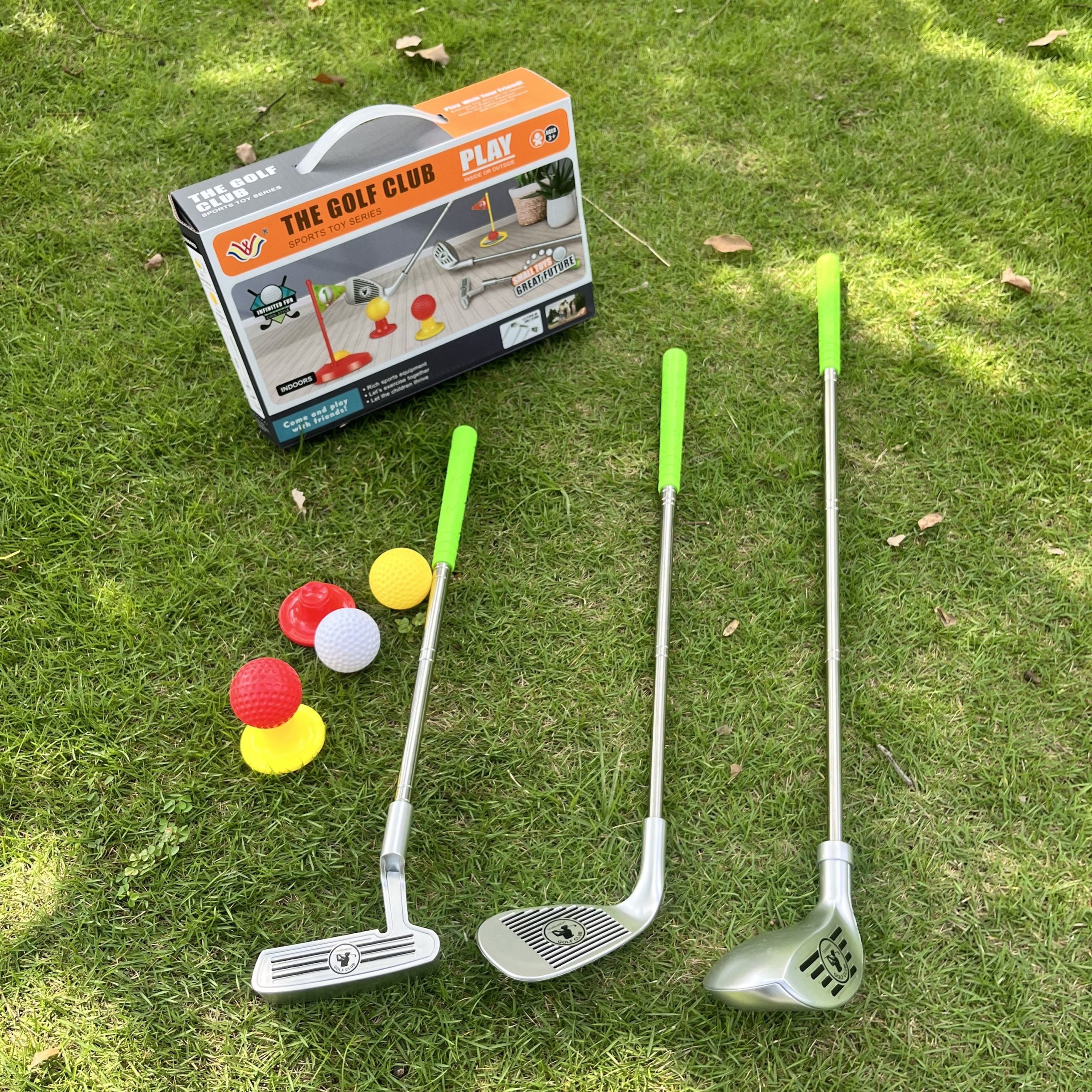 Set de Golf Junior - Clubs Ajustables Cibles Intérieur Extérieur – Image 4