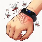 Bracelet anti-moustiques ultrasonique sans produit chimique portable extérieur